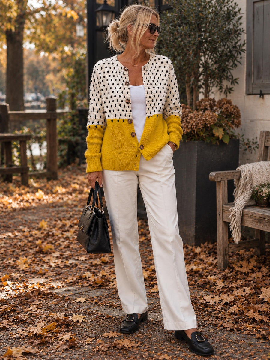 Dorothy Heritage Polka Dot Cardigan for women by May-London