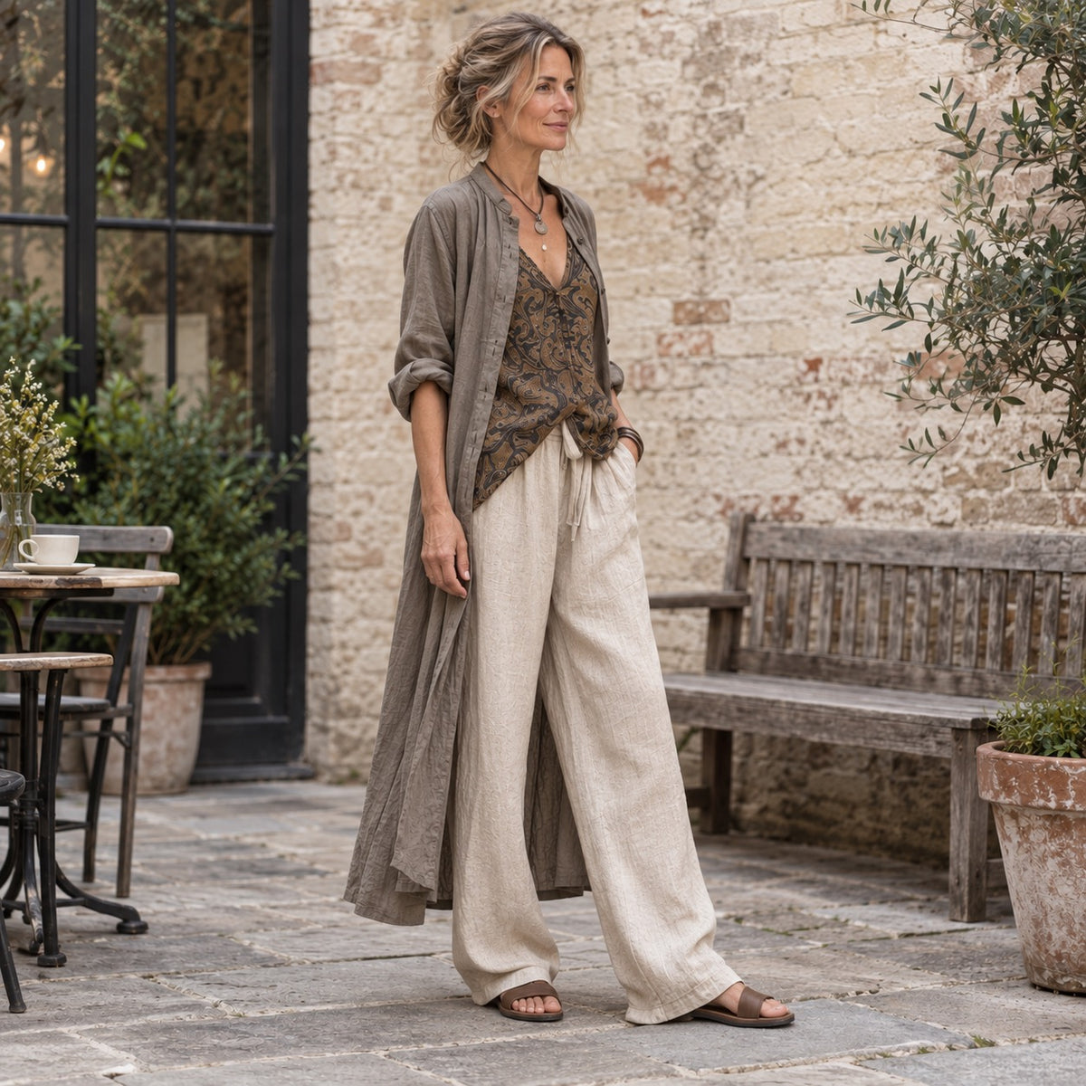 Marlowe wide-leg palazzo trousers by May-London