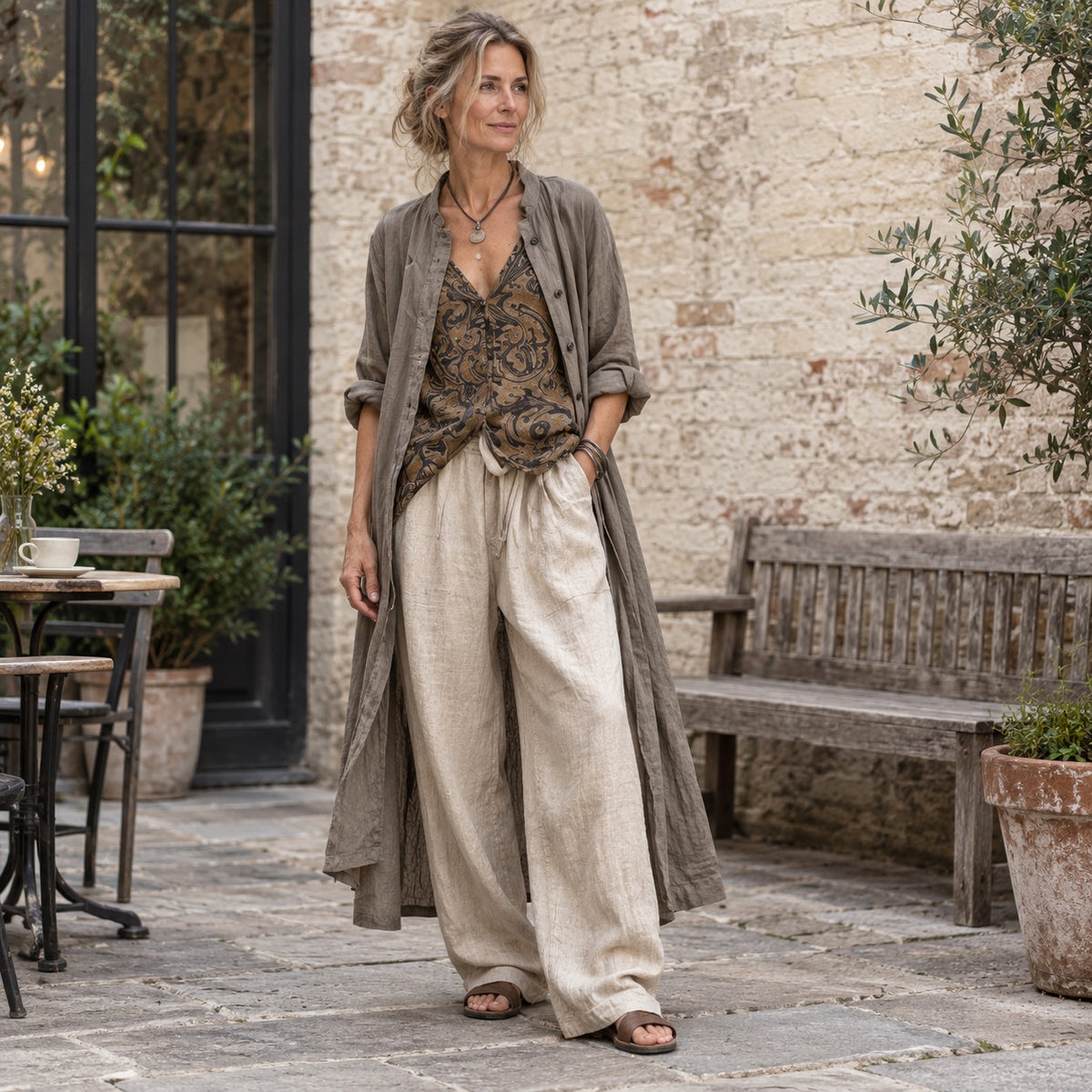 Marlowe Wide-Leg Palazzo Trousers for women by May-London