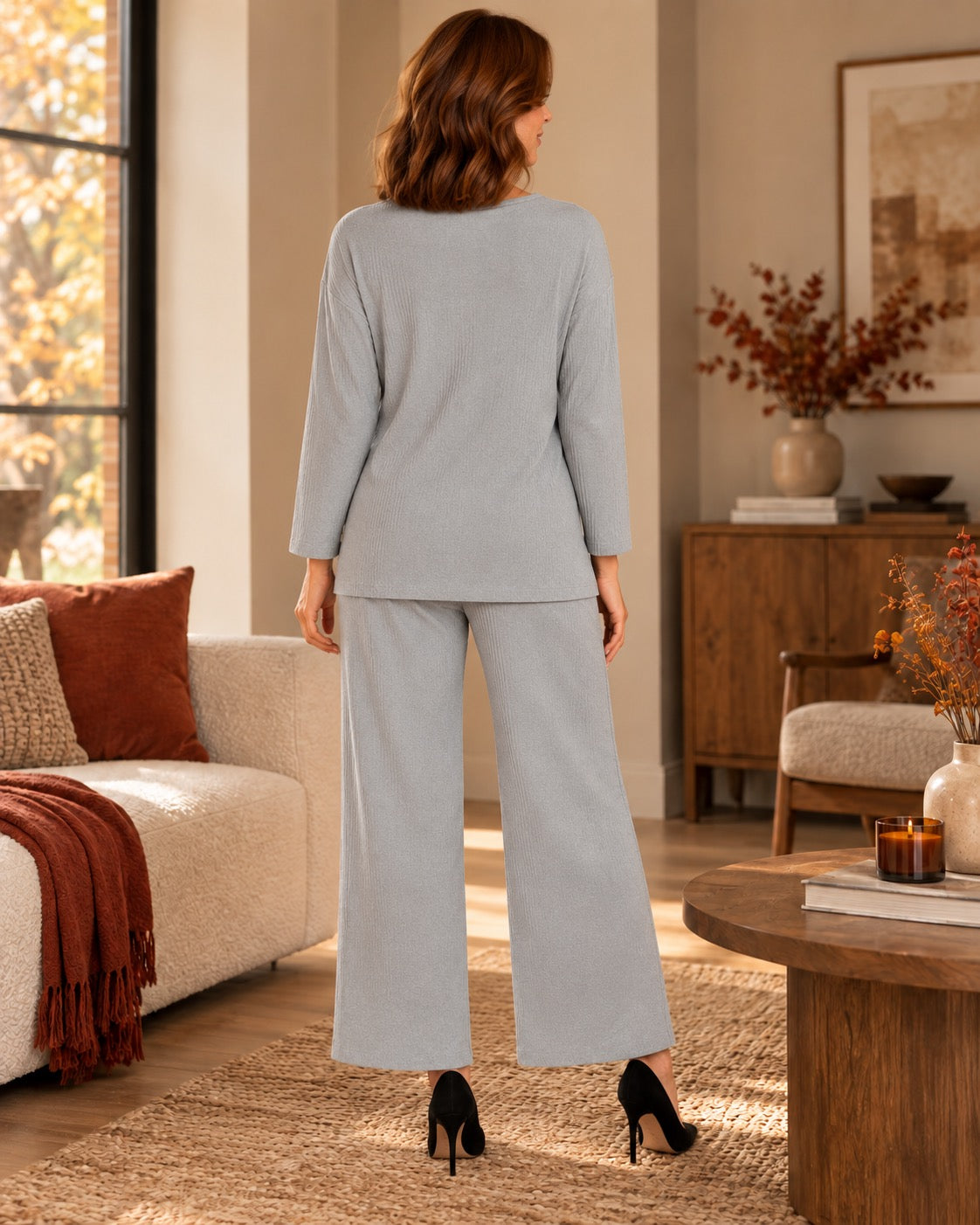 Ainsley Side-Tie Co-Ord Set for women, additional product view by May-London