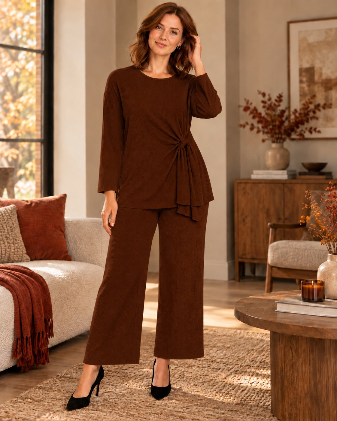 Ainsley side-tie co-ord set by May-London