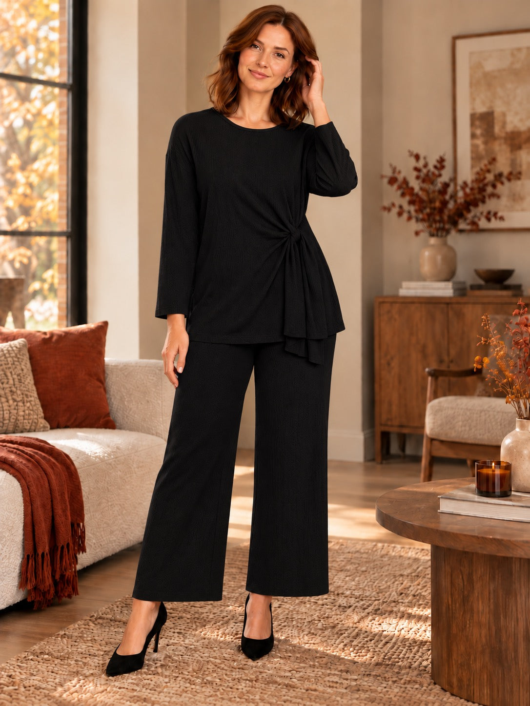 Ainsley side-tie co-ord set by May-London