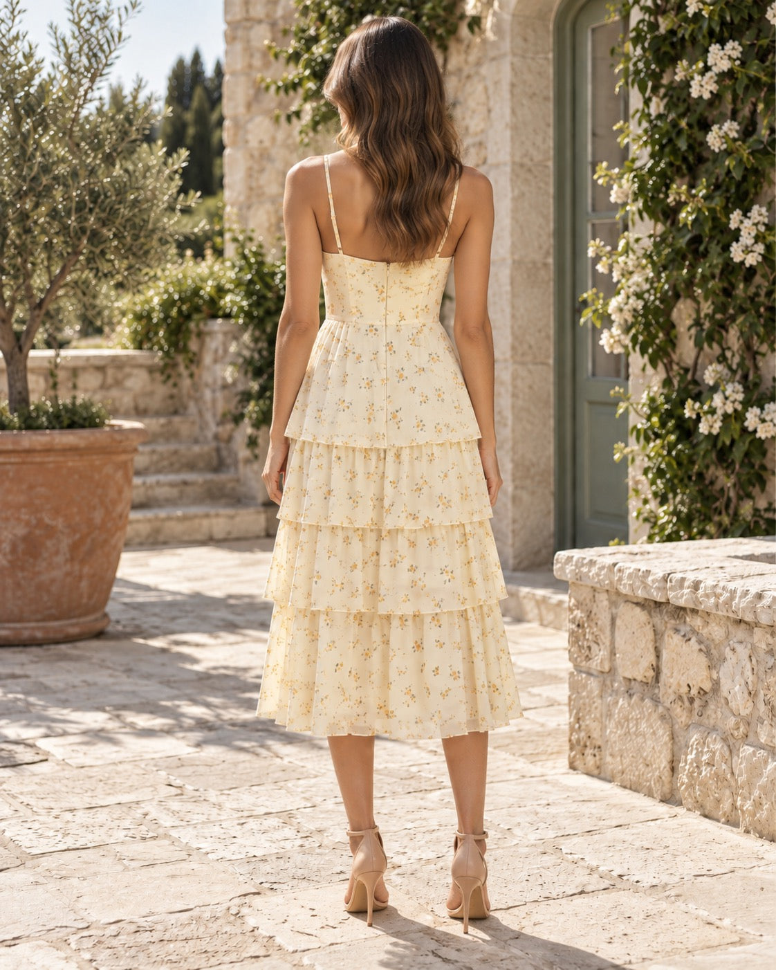 Ottilie statement midi dress by May-London