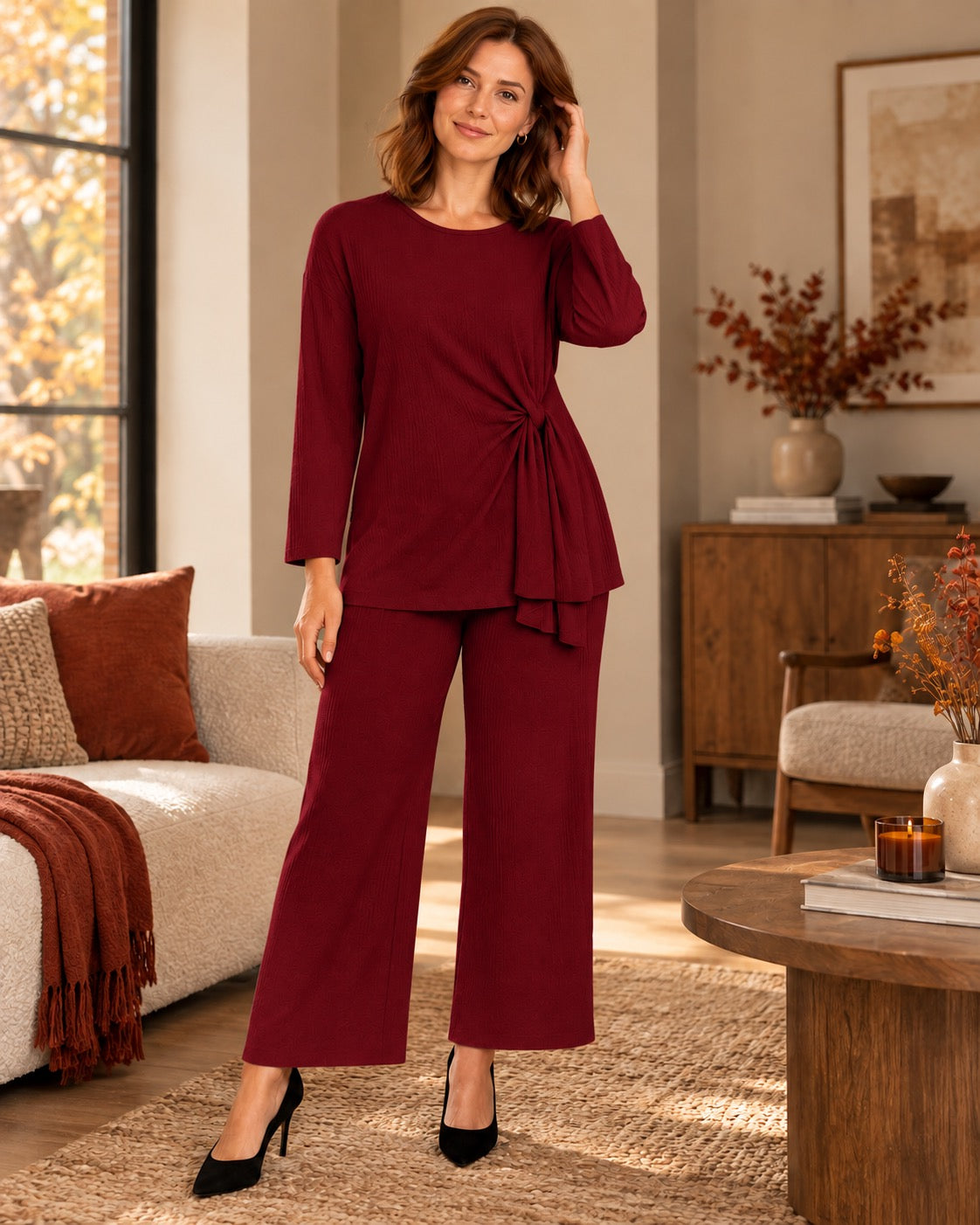 Ainsley side-tie co-ord set by May-London